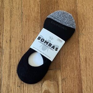 Bombas Men's Black and Gray No Show Socks